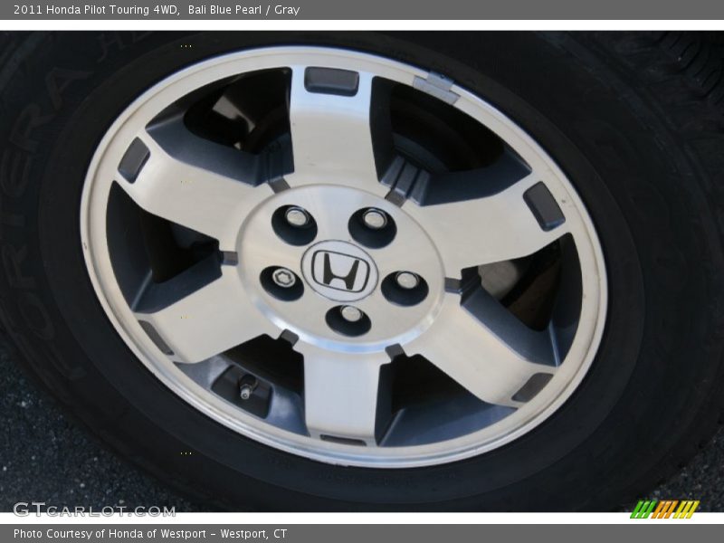 Bali Blue Pearl / Gray 2011 Honda Pilot Touring 4WD