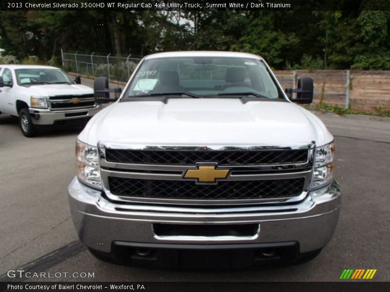 Summit White / Dark Titanium 2013 Chevrolet Silverado 3500HD WT Regular Cab 4x4 Utility Truck