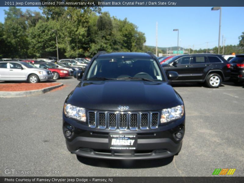 Brilliant Black Crystal Pearl / Dark Slate Gray 2011 Jeep Compass Limited 70th Anniversary 4x4