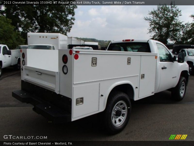 Summit White / Dark Titanium 2013 Chevrolet Silverado 3500HD WT Regular Cab 4x4 Utility Truck