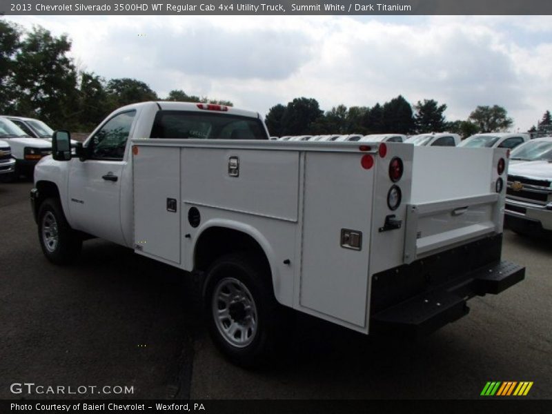 Summit White / Dark Titanium 2013 Chevrolet Silverado 3500HD WT Regular Cab 4x4 Utility Truck