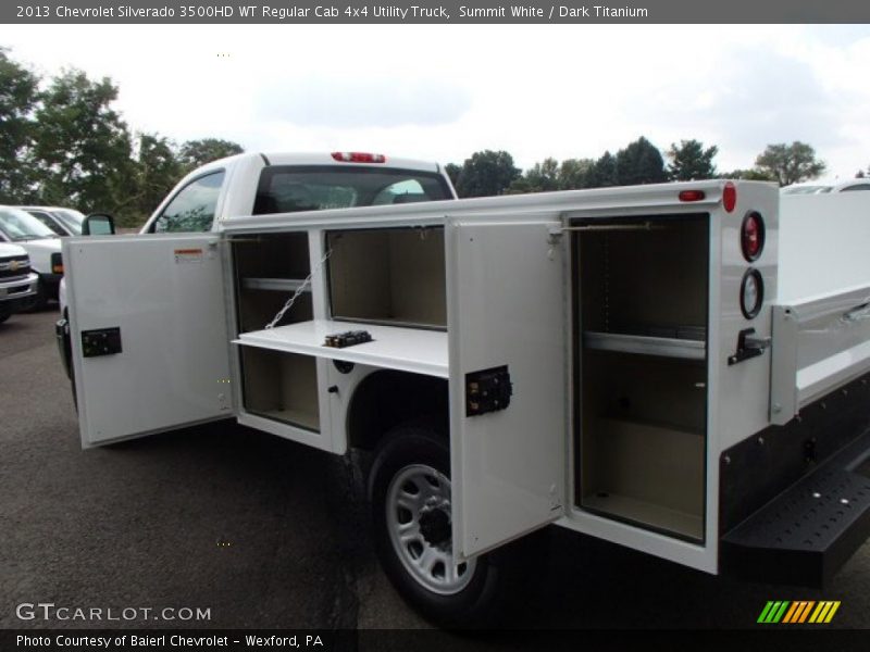 Summit White / Dark Titanium 2013 Chevrolet Silverado 3500HD WT Regular Cab 4x4 Utility Truck