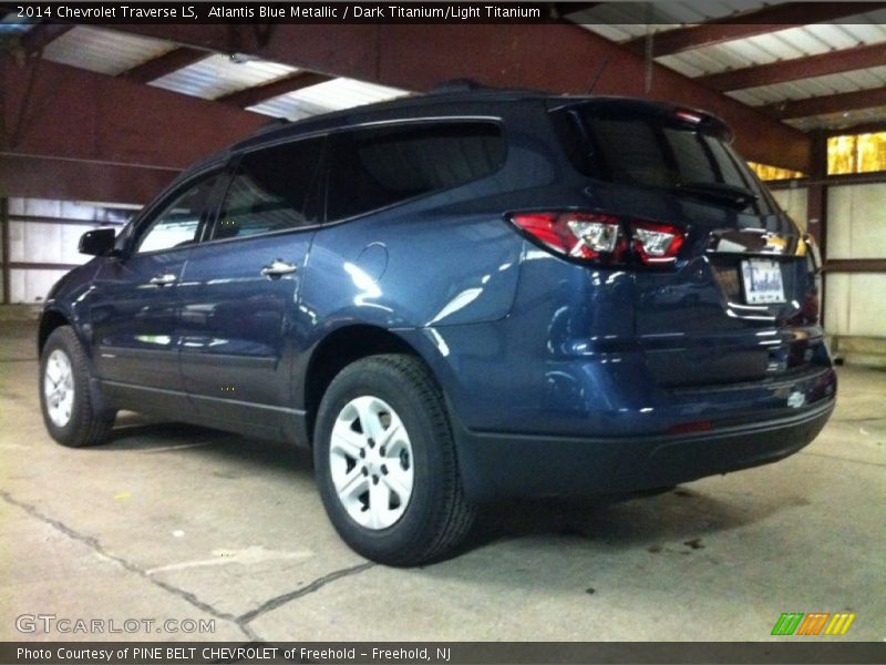 Atlantis Blue Metallic / Dark Titanium/Light Titanium 2014 Chevrolet Traverse LS