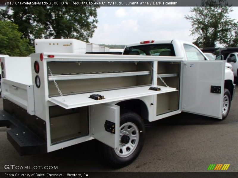 Summit White / Dark Titanium 2013 Chevrolet Silverado 3500HD WT Regular Cab 4x4 Utility Truck