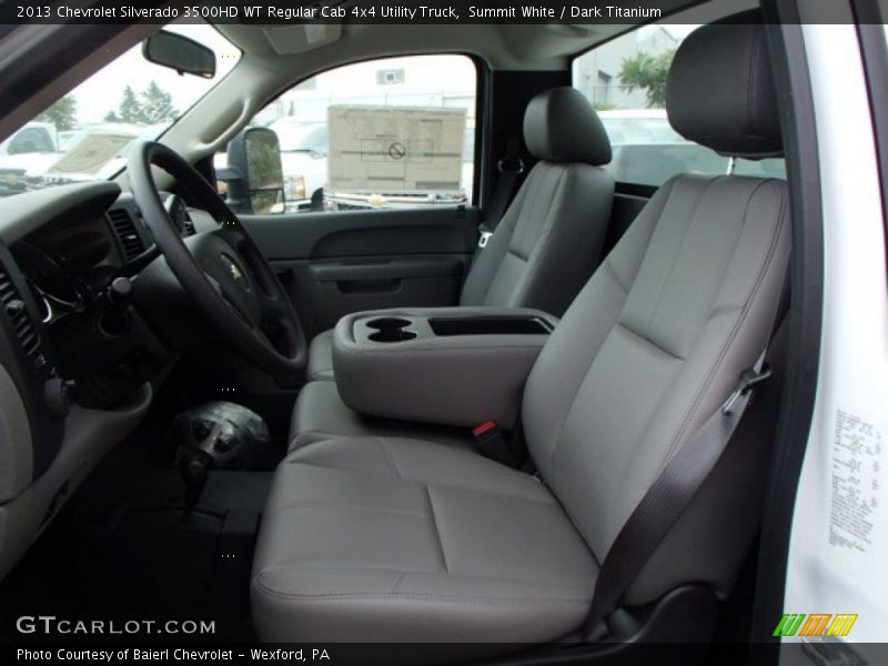 Summit White / Dark Titanium 2013 Chevrolet Silverado 3500HD WT Regular Cab 4x4 Utility Truck