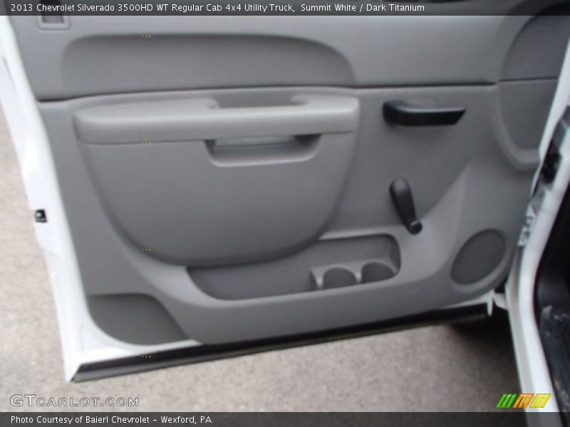 Summit White / Dark Titanium 2013 Chevrolet Silverado 3500HD WT Regular Cab 4x4 Utility Truck