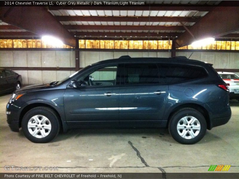 Cyber Grey Metallic / Dark Titanium/Light Titanium 2014 Chevrolet Traverse LS