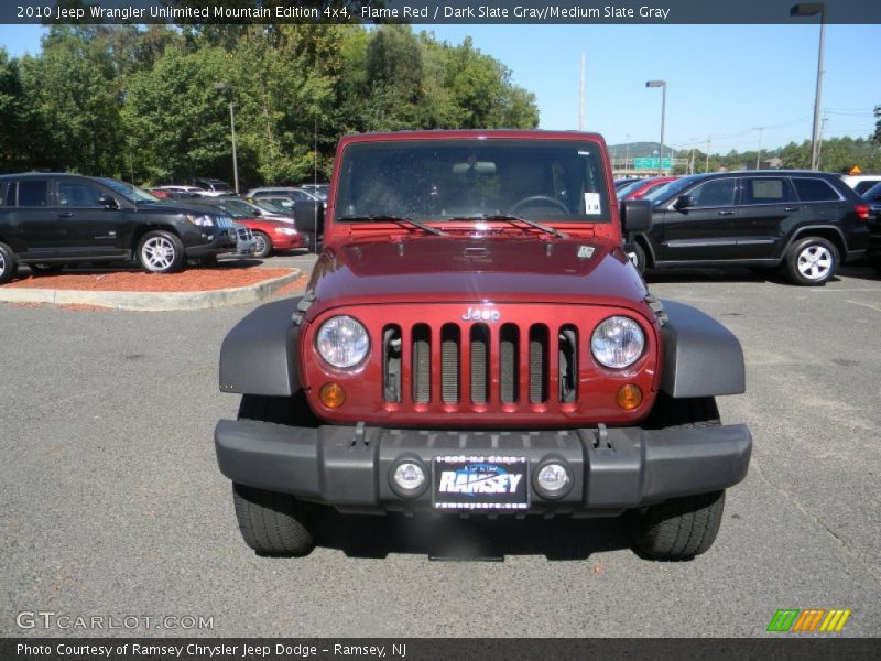Flame Red / Dark Slate Gray/Medium Slate Gray 2010 Jeep Wrangler Unlimited Mountain Edition 4x4