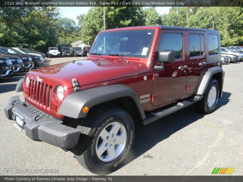 Flame Red / Dark Slate Gray/Medium Slate Gray 2010 Jeep Wrangler Unlimited Mountain Edition 4x4