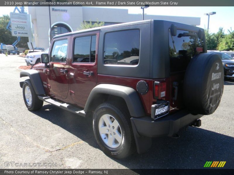 Flame Red / Dark Slate Gray/Medium Slate Gray 2010 Jeep Wrangler Unlimited Mountain Edition 4x4