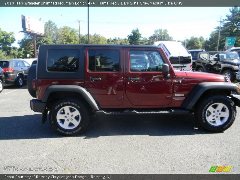 Flame Red / Dark Slate Gray/Medium Slate Gray 2010 Jeep Wrangler Unlimited Mountain Edition 4x4