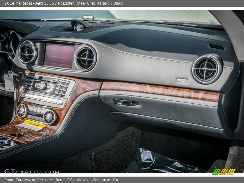 Steel Grey Metallic / Black 2014 Mercedes-Benz SL 550 Roadster