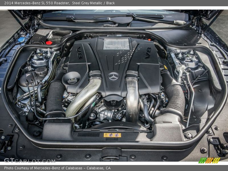  2014 SL 550 Roadster Engine - 4.6 Liter Twin-Turbocharged DOHC 32-Valve VVT V8