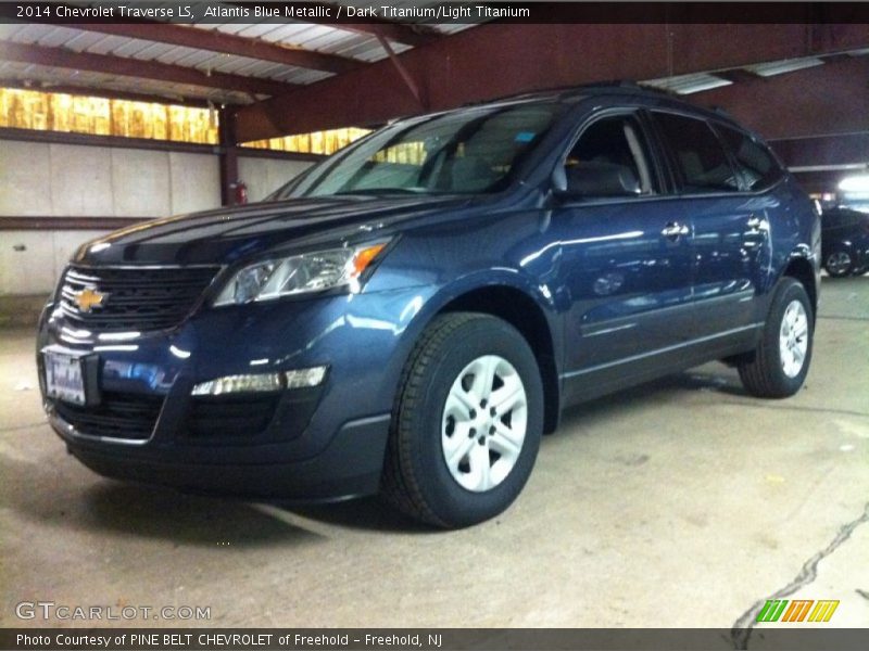 Atlantis Blue Metallic / Dark Titanium/Light Titanium 2014 Chevrolet Traverse LS