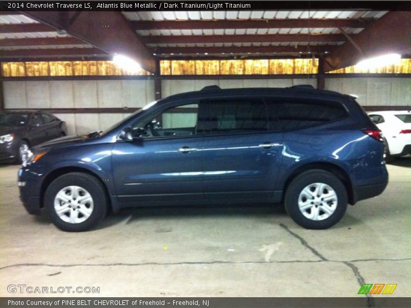Atlantis Blue Metallic / Dark Titanium/Light Titanium 2014 Chevrolet Traverse LS