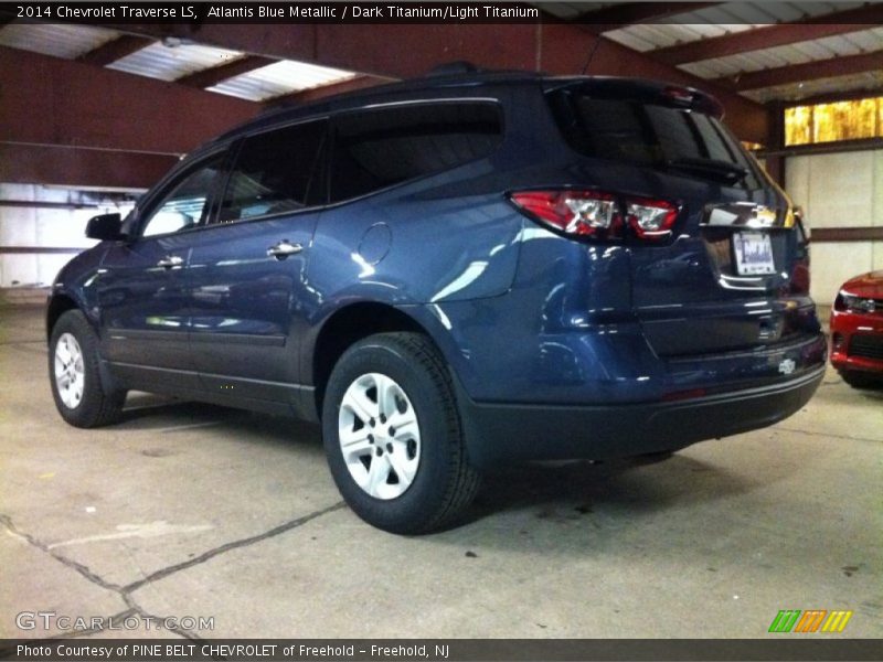 Atlantis Blue Metallic / Dark Titanium/Light Titanium 2014 Chevrolet Traverse LS