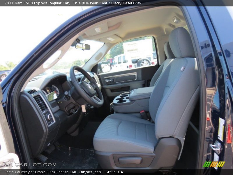 True Blue Pearl Coat / Black/Diesel Gray 2014 Ram 1500 Express Regular Cab