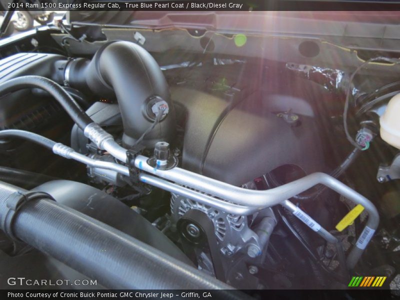 True Blue Pearl Coat / Black/Diesel Gray 2014 Ram 1500 Express Regular Cab