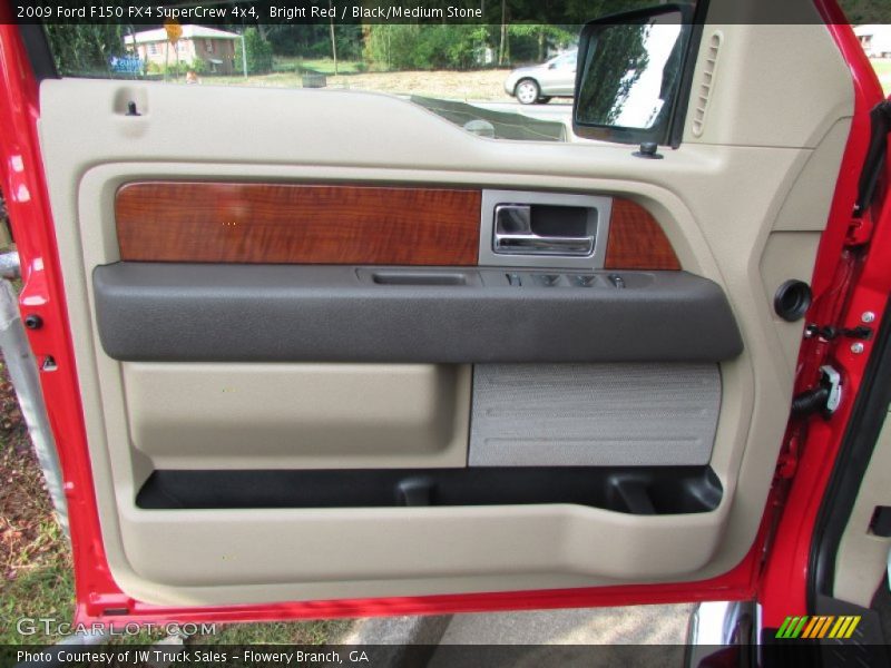 Bright Red / Black/Medium Stone 2009 Ford F150 FX4 SuperCrew 4x4