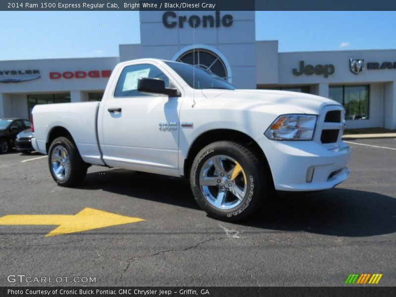 Bright White / Black/Diesel Gray 2014 Ram 1500 Express Regular Cab
