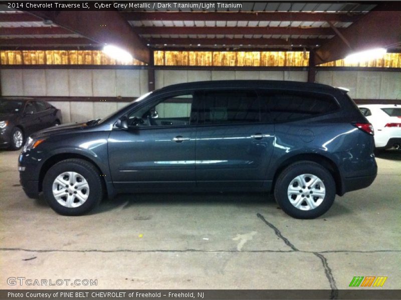 Cyber Grey Metallic / Dark Titanium/Light Titanium 2014 Chevrolet Traverse LS