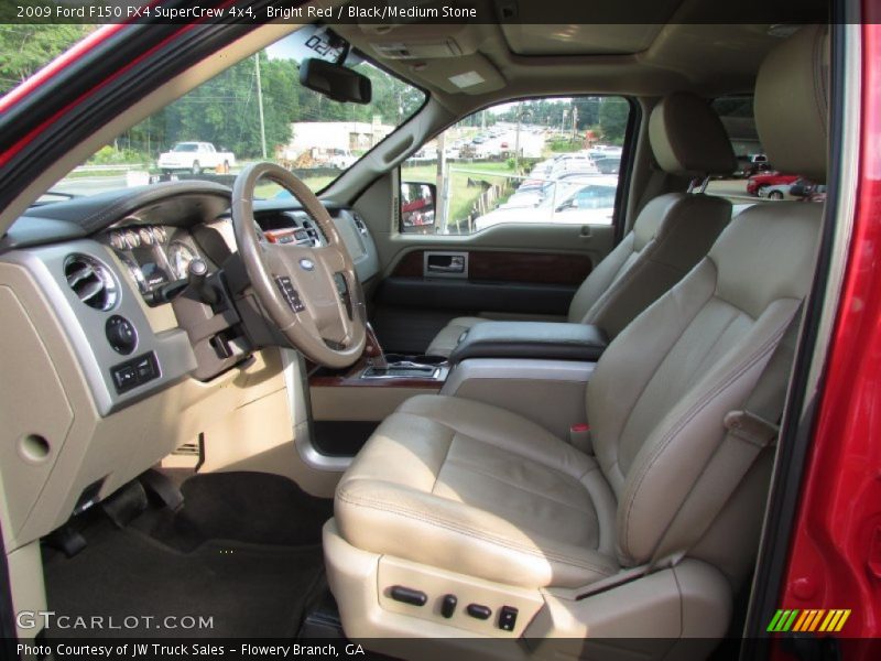 Bright Red / Black/Medium Stone 2009 Ford F150 FX4 SuperCrew 4x4