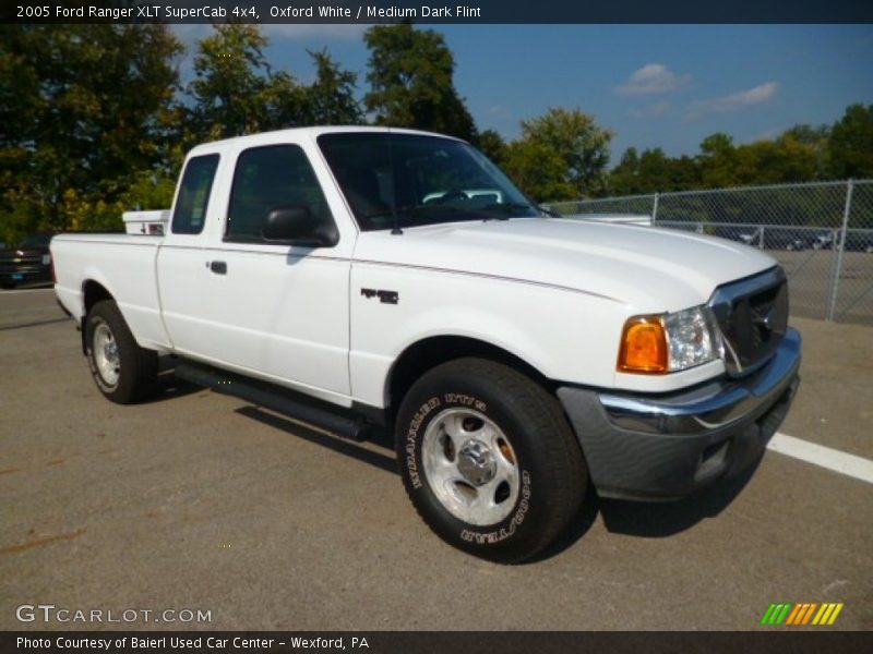 Oxford White / Medium Dark Flint 2005 Ford Ranger XLT SuperCab 4x4