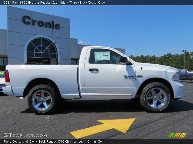 Bright White / Black/Diesel Gray 2014 Ram 1500 Express Regular Cab
