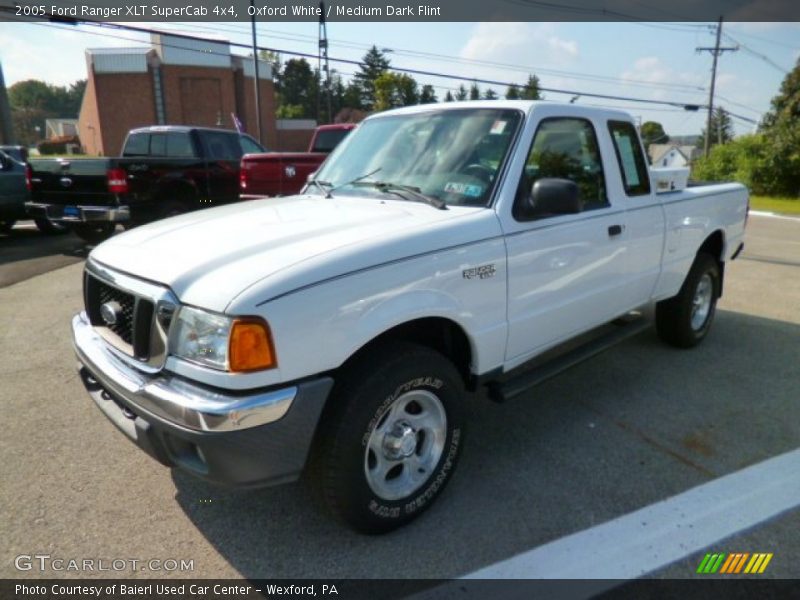 Oxford White / Medium Dark Flint 2005 Ford Ranger XLT SuperCab 4x4