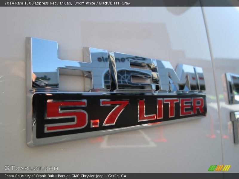 Bright White / Black/Diesel Gray 2014 Ram 1500 Express Regular Cab