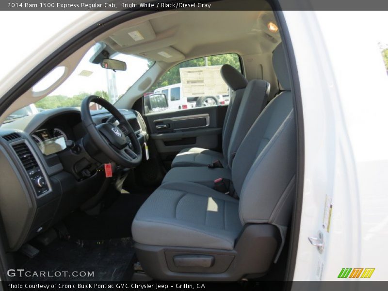 Bright White / Black/Diesel Gray 2014 Ram 1500 Express Regular Cab