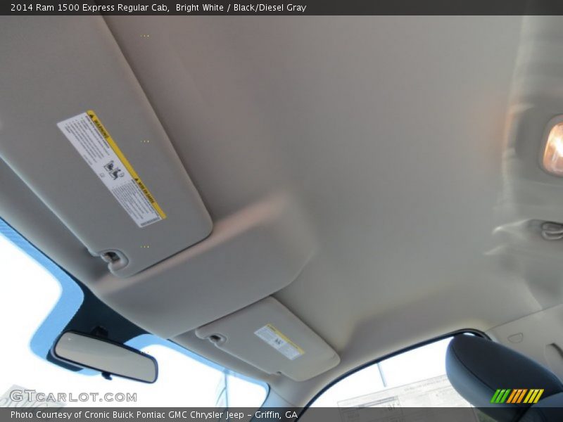 Bright White / Black/Diesel Gray 2014 Ram 1500 Express Regular Cab