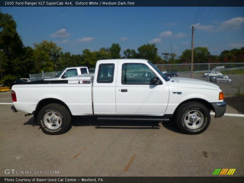Oxford White / Medium Dark Flint 2005 Ford Ranger XLT SuperCab 4x4