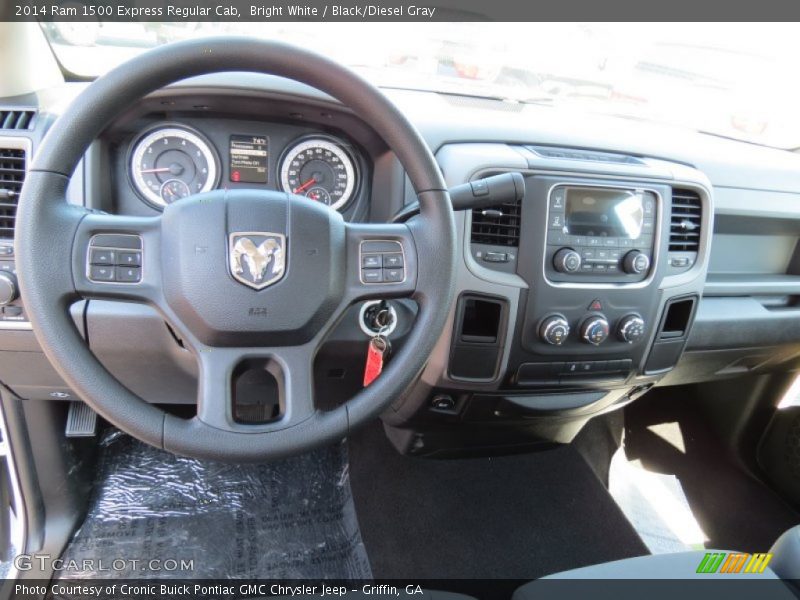 Bright White / Black/Diesel Gray 2014 Ram 1500 Express Regular Cab