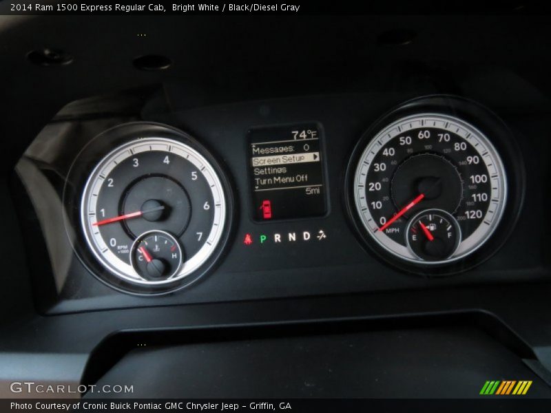 Bright White / Black/Diesel Gray 2014 Ram 1500 Express Regular Cab