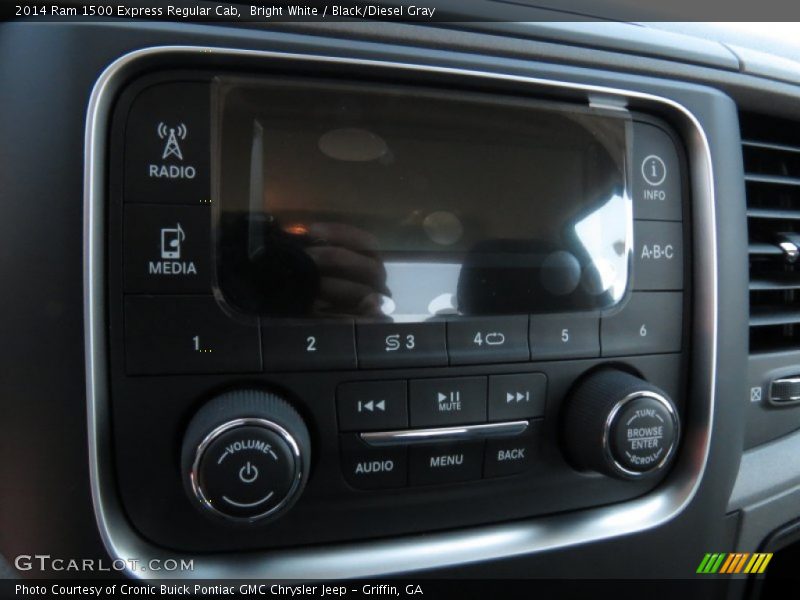Bright White / Black/Diesel Gray 2014 Ram 1500 Express Regular Cab