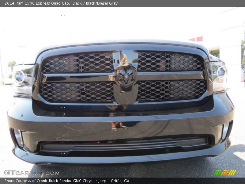 Black / Black/Diesel Gray 2014 Ram 1500 Express Quad Cab