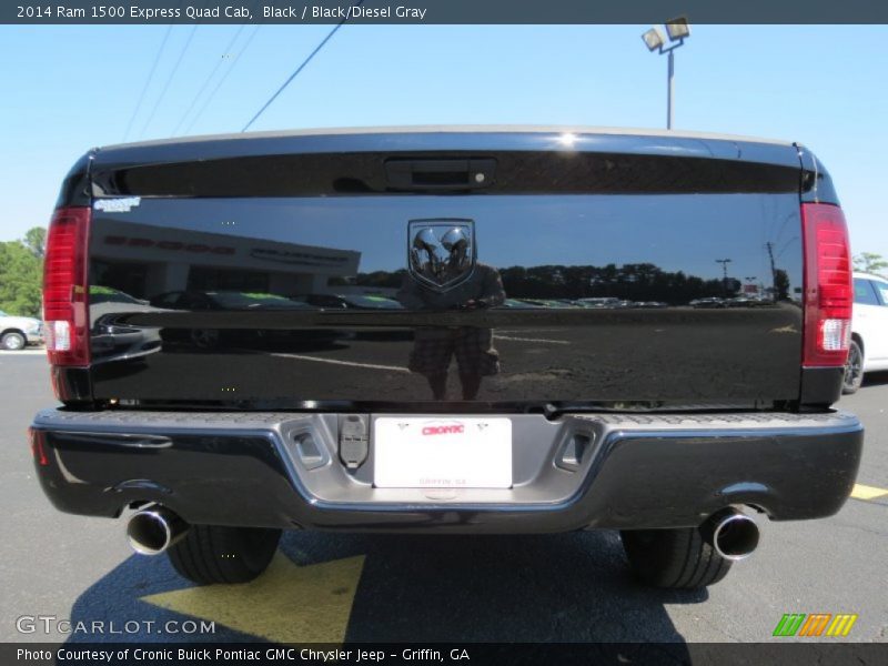Black / Black/Diesel Gray 2014 Ram 1500 Express Quad Cab