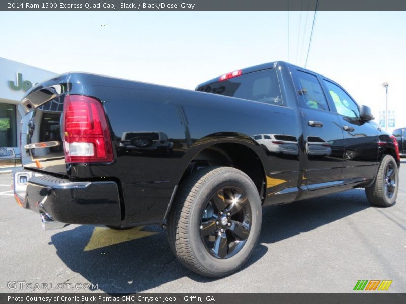 Black / Black/Diesel Gray 2014 Ram 1500 Express Quad Cab