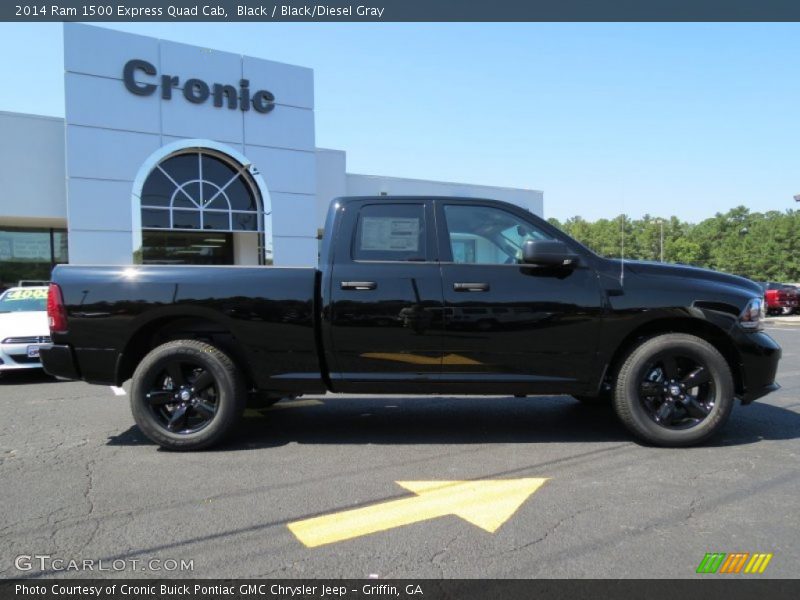 Black / Black/Diesel Gray 2014 Ram 1500 Express Quad Cab