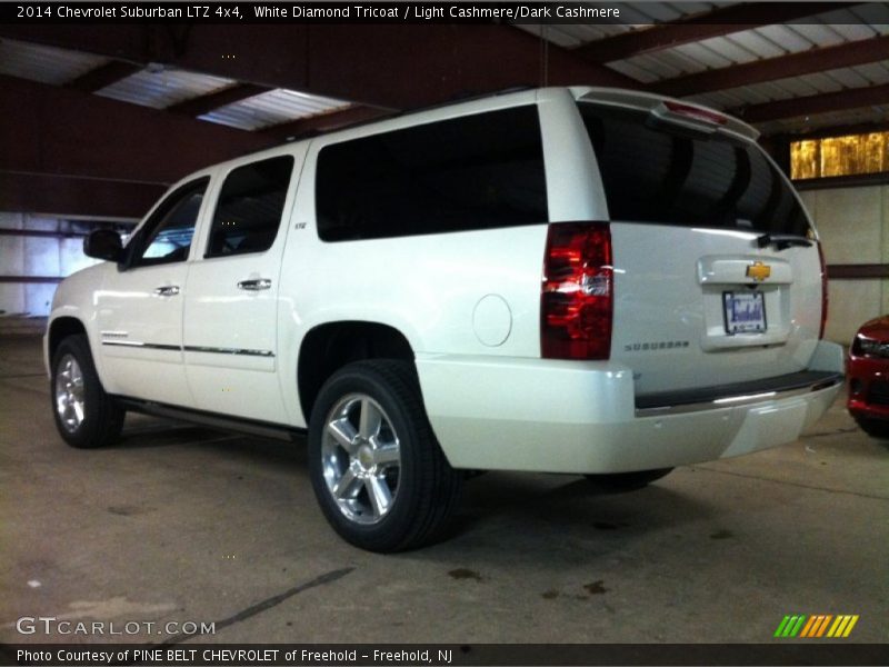 White Diamond Tricoat / Light Cashmere/Dark Cashmere 2014 Chevrolet Suburban LTZ 4x4