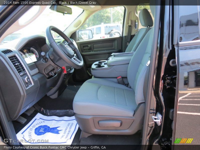 Black / Black/Diesel Gray 2014 Ram 1500 Express Quad Cab