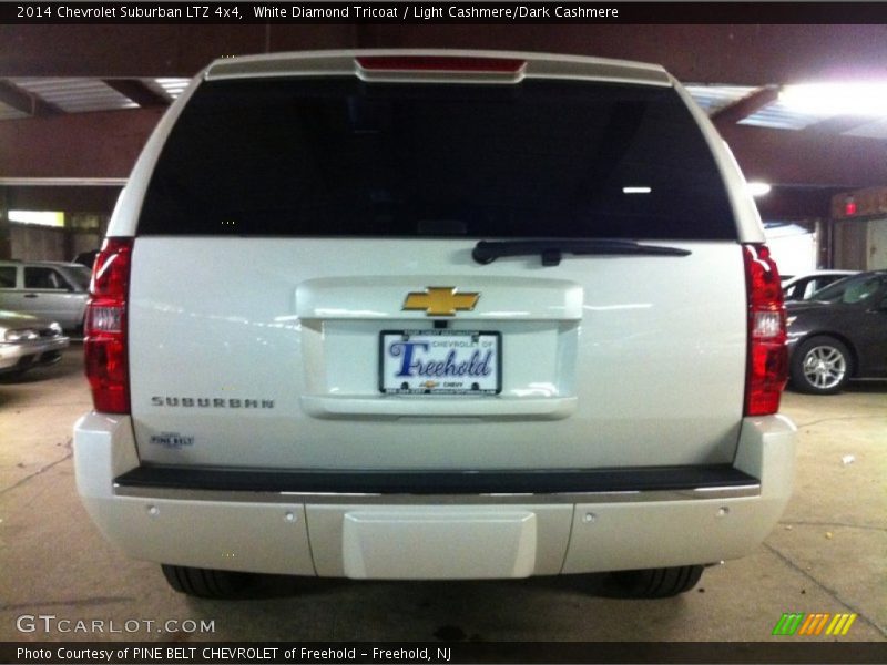 White Diamond Tricoat / Light Cashmere/Dark Cashmere 2014 Chevrolet Suburban LTZ 4x4