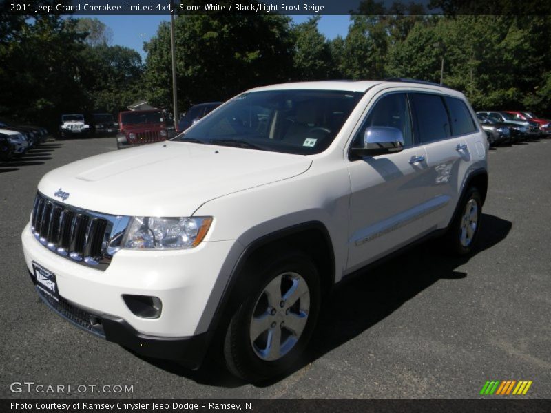 Stone White / Black/Light Frost Beige 2011 Jeep Grand Cherokee Limited 4x4