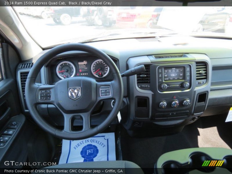 Black / Black/Diesel Gray 2014 Ram 1500 Express Quad Cab