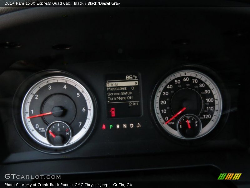 Black / Black/Diesel Gray 2014 Ram 1500 Express Quad Cab