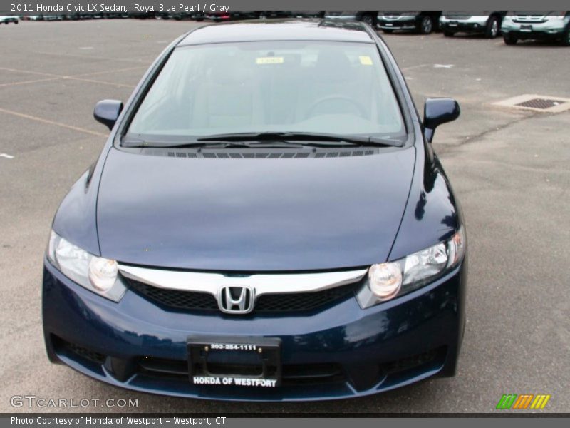 Royal Blue Pearl / Gray 2011 Honda Civic LX Sedan