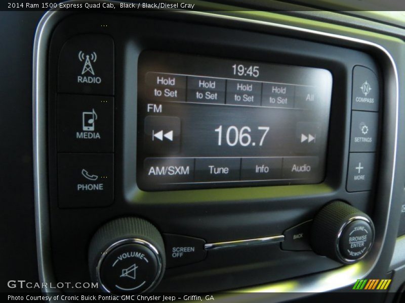 Black / Black/Diesel Gray 2014 Ram 1500 Express Quad Cab