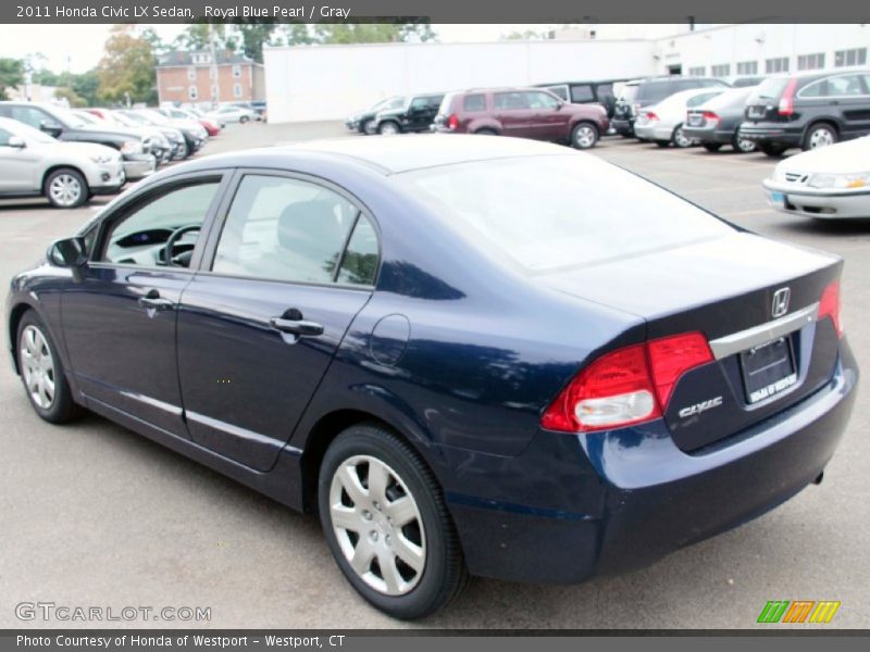 Royal Blue Pearl / Gray 2011 Honda Civic LX Sedan