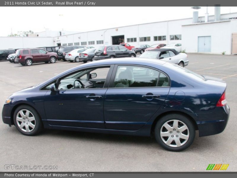 Royal Blue Pearl / Gray 2011 Honda Civic LX Sedan